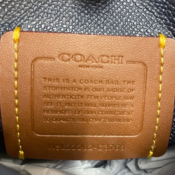 NWOT Coach Willow Bucket Bag Crossbody Purse in Colorblock Pool Blue - Picture 14 of 16